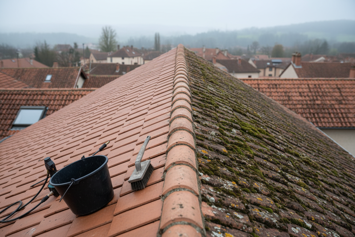Démoussage et Nettoyage de Toiture à Besançon